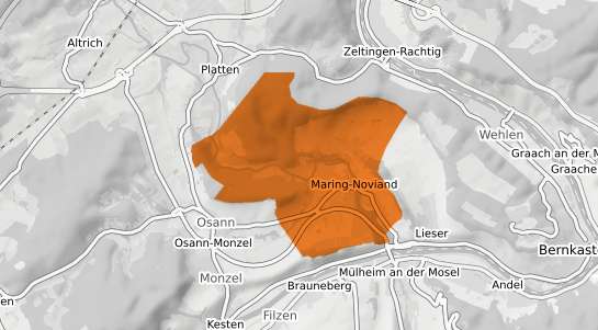 Mietspiegelkarte Maring Noviand